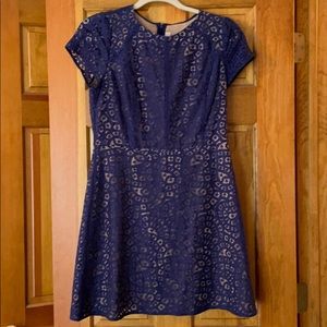 Loft navy cocktail dress - size 6